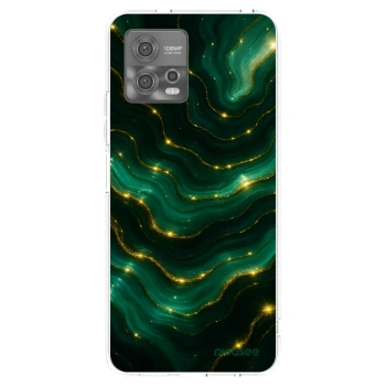 Picasee silikonowe przeźroczyste etui na Motorola Moto G72 - Emerald
