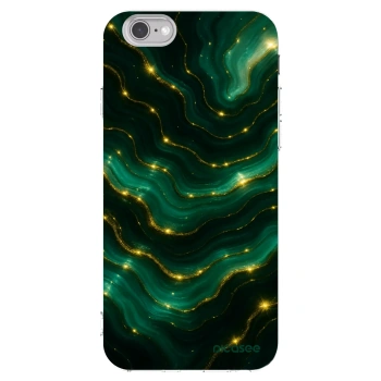 Picasee silikonowe przeźroczyste etui na Apple iPhone 6/6S - Emerald