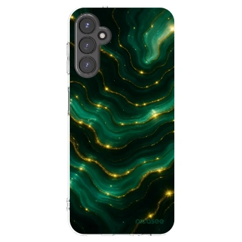 Picasee silikonowe przeźroczyste etui na Samsung Galaxy A14 5G A146P - Emerald