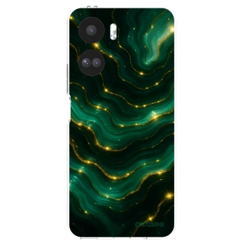 Picasee silikonowe przeźroczyste etui na Honor 90 Lite 5G - Emerald
