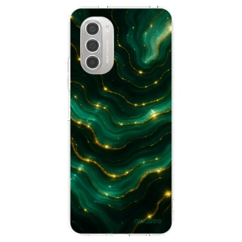 Picasee silikonowe przeźroczyste etui na Motorola Moto G51 - Emerald