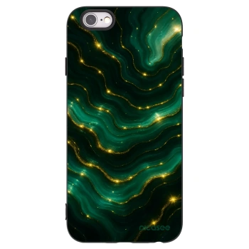 Picasee silikonowe czarne etui na Apple iPhone 6/6S - Emerald