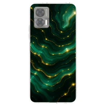 Picasee silikonowe przeźroczyste etui na Motorola Edge 30 Neo - Emerald