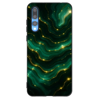 Picasee silikonowe czarne etui na Huawei P20 Pro - Emerald