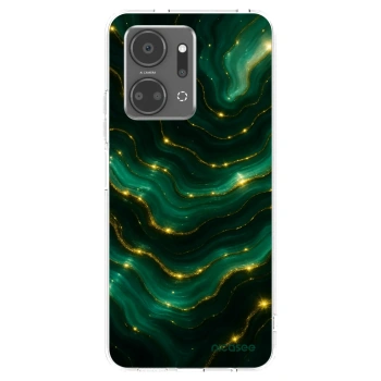 Picasee silikonowe przeźroczyste etui na Honor X7a - Emerald