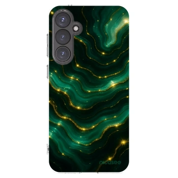 Picasee silikonowe przeźroczyste etui na Samsung Galaxy S23 FE S711B - Emerald