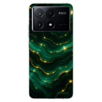 Picasee silikonowe przeźroczyste etui na Xiaomi Poco X6 Pro - Emerald