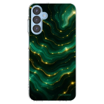 Picasee silikonowe przeźroczyste etui na Samsung Galaxy A15 A156B 5G - Emerald