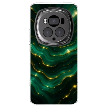 Picasee silikonowe przeźroczyste etui na Honor Magic6 Pro - Emerald