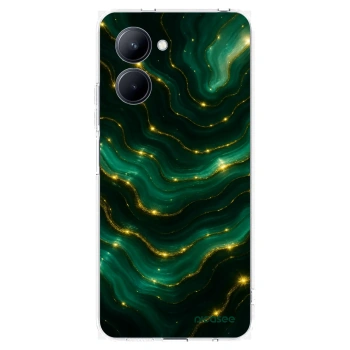 Picasee silikonowe przeźroczyste etui na Realme C33 (2023) - Emerald