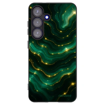 Picasee silikonowe czarne etui na Samsung Galaxy S25 5G - Emerald