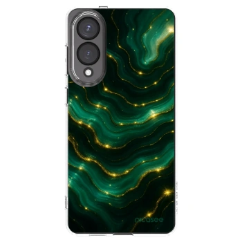 Picasee silikonowe przeźroczyste etui na Samsung Galaxy S25 Edge 5G - Emerald