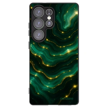 Picasee silikonowe czarne etui na Samsung Galaxy S25 Ultra 5G - Emerald