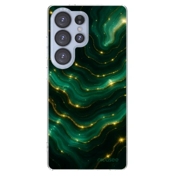 Picasee silikonowe przeźroczyste etui na Samsung Galaxy S25 Ultra 5G - Emerald