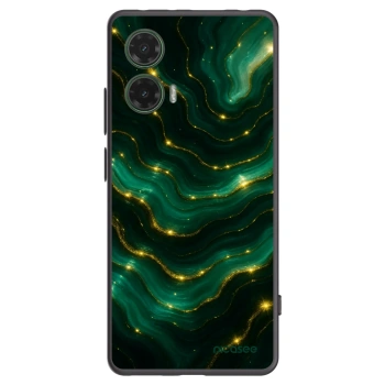 Picasee silikonowe czarne etui na Motorola Moto G35 5G - Emerald