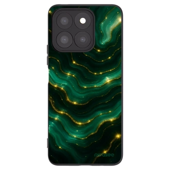 Picasee silikonowe czarne etui na Honor X8c - Emerald