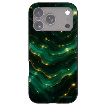Picasee silikonowe czarne etui na Apple iPhone 17 Pro - Emerald