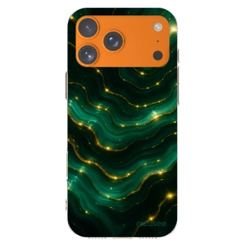 Picasee silikonowe przeźroczyste etui na Apple iPhone 17 Pro Max - Emerald