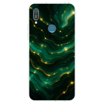 Picasee silikonowe przeźroczyste etui na Huawei Y6 2019 - Emerald
