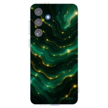 Picasee silikonowe przeźroczyste etui na Samsung Galaxy S25 FE 5G - Emerald