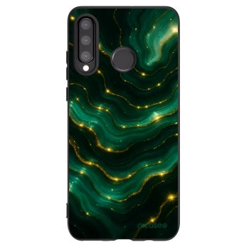 Picasee silikonowe czarne etui na Huawei P30 Lite - Emerald