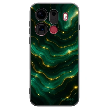 Picasee silikonowe czarne etui na OPPO Find X9 Pro - Emerald