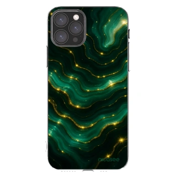 Picasee silikonowe przeźroczyste etui na Apple iPhone 11 Pro - Emerald
