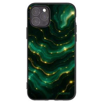 Picasee silikonowe czarne etui na Apple iPhone 11 Pro - Emerald