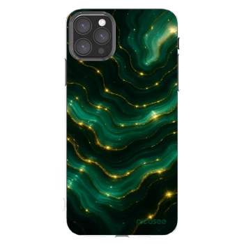 Picasee silikonowe przeźroczyste etui na Apple iPhone 11 Pro Max - Emerald