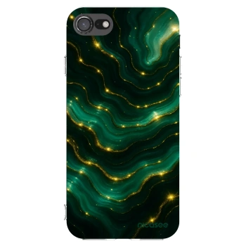 Picasee silikonowe przeźroczyste etui na Apple iPhone 8 - Emerald