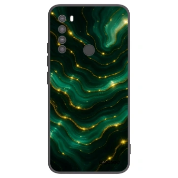 Picasee silikonowe czarne etui na Xiaomi Redmi Note 8 - Emerald