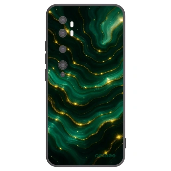 Picasee silikonowe czarne etui na Xiaomi Mi Note 10 (Pro) - Emerald