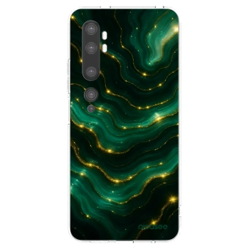 Picasee silikonowe przeźroczyste etui na Xiaomi Mi Note 10 (Pro) - Emerald
