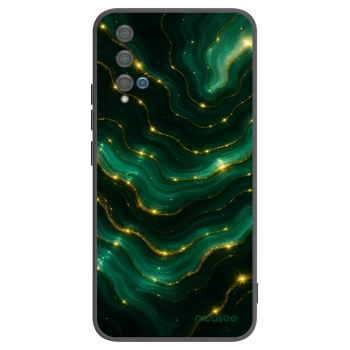 Picasee silikonowe czarne etui na Huawei Nova 5T - Emerald