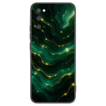 Picasee silikonowe czarne etui na Samsung Galaxy S20 G980F - Emerald