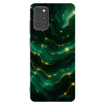 Picasee silikonowe przeźroczyste etui na Samsung Galaxy S20+ G985F - Emerald