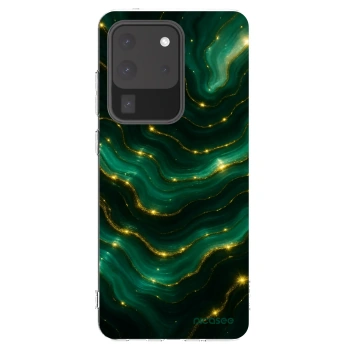 Picasee silikonowe przeźroczyste etui na Samsung Galaxy S20 Ultra 5G G988F - Emerald