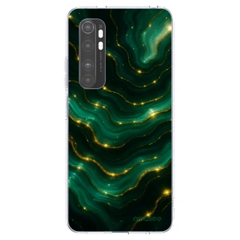 Picasee silikonowe przeźroczyste etui na Xiaomi Mi Note 10 Lite - Emerald