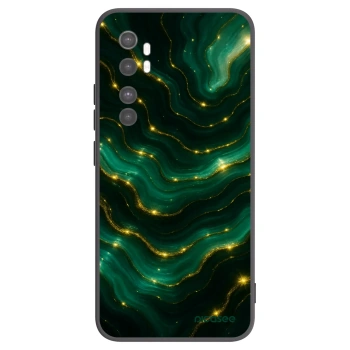 Picasee silikonowe czarne etui na Xiaomi Mi Note 10 Lite - Emerald