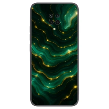 Picasee silikonowe czarne etui na Xiaomi Redmi Note 9S - Emerald