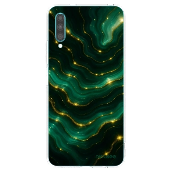 Picasee silikonowe przeźroczyste etui na Samsung Galaxy A30s A307F - Emerald