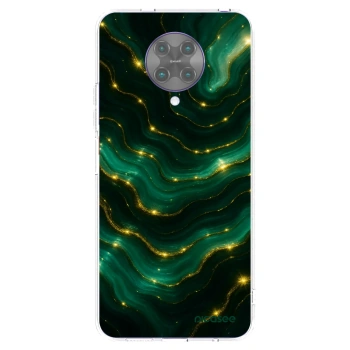 Picasee silikonowe przeźroczyste etui na Xiaomi Poco F2 Pro - Emerald