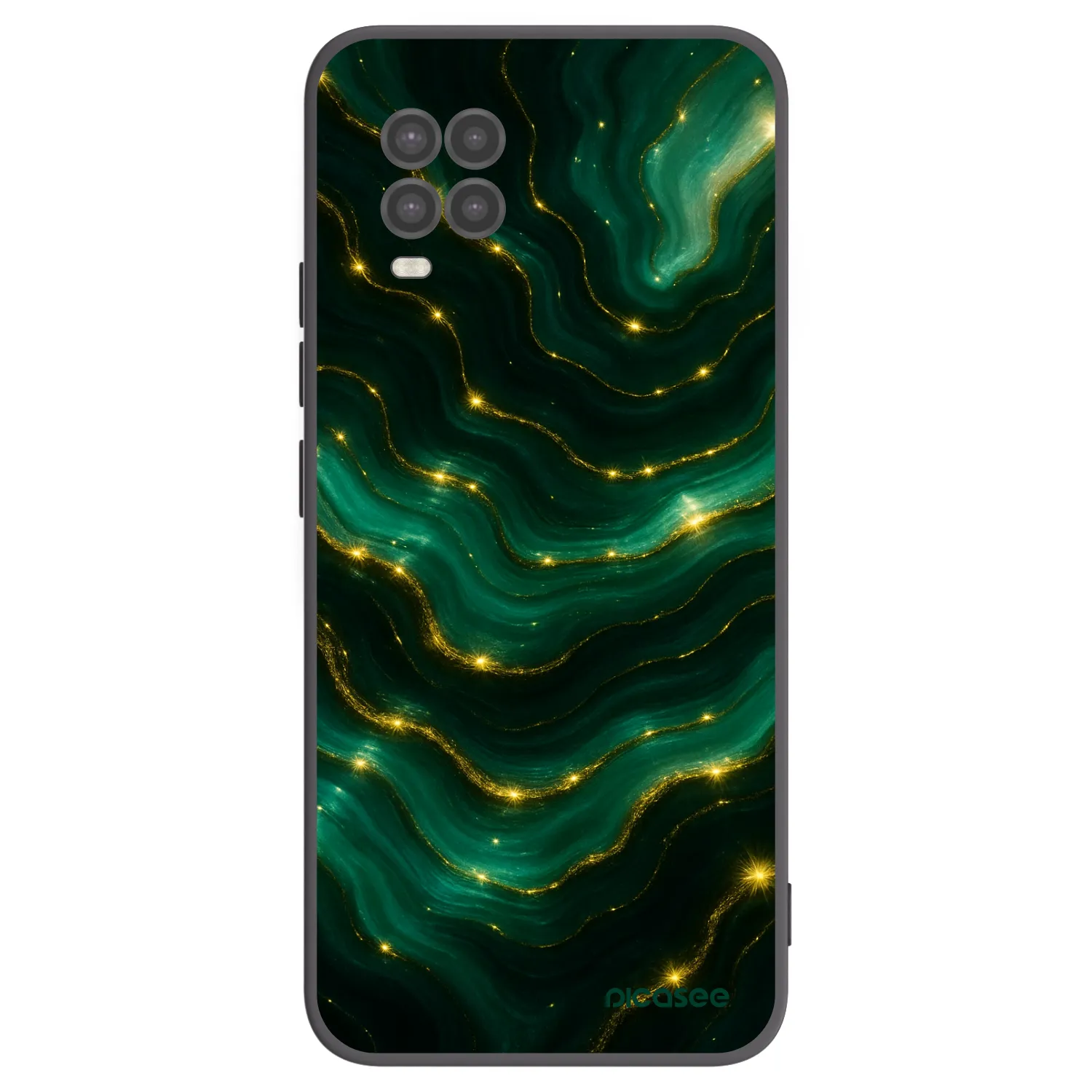 Picasee silikonowe czarne etui na Xiaomi Mi 10 Lite - Emerald