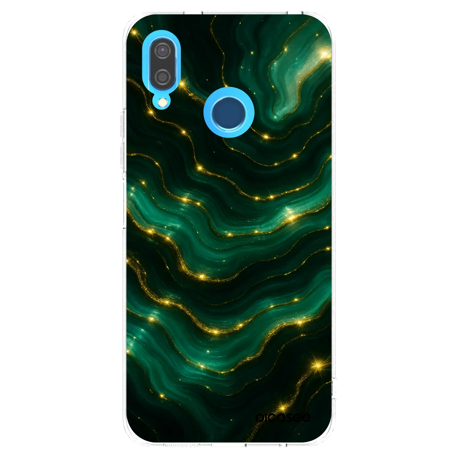 Picasee silikonowe przeźroczyste etui na Huawei P20 Lite - Emerald