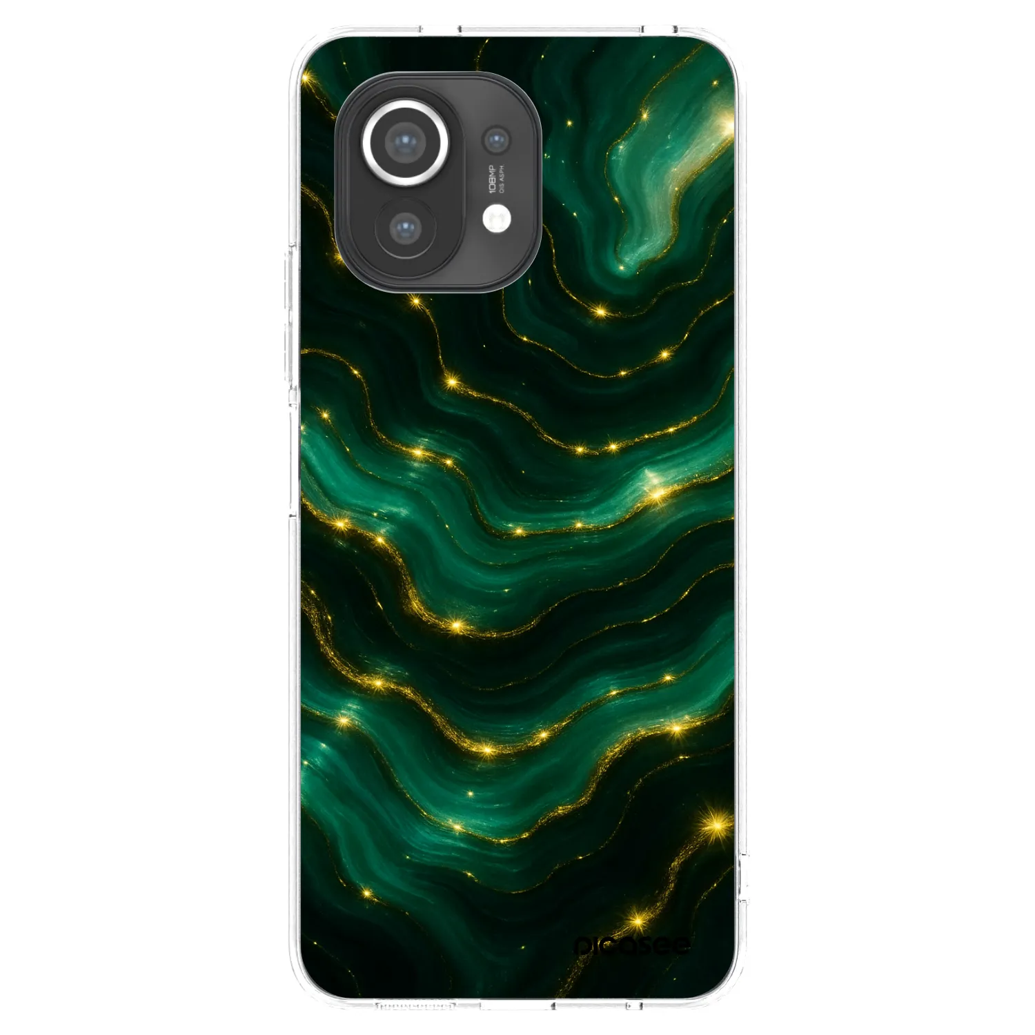 Picasee silikonowe przeźroczyste etui na Xiaomi Mi 11 - Emerald