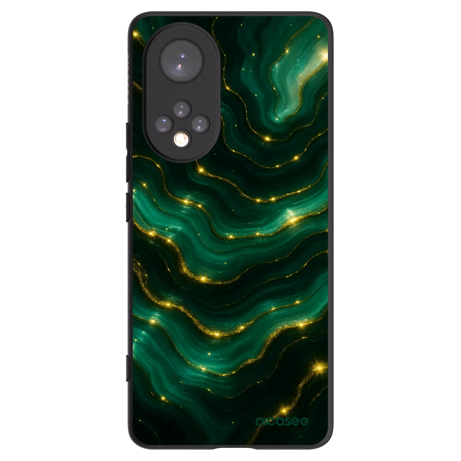 Picasee silikonowe czarne etui na Huawei Nova 9 - Emerald