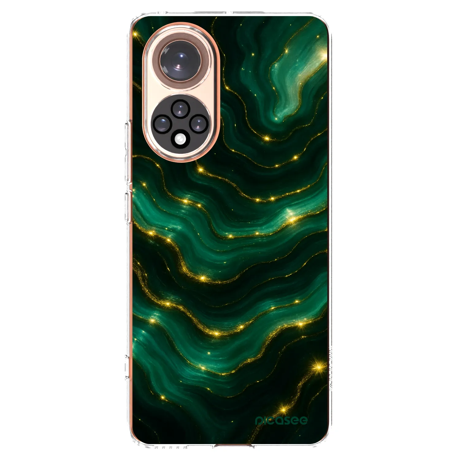 Picasee silikonowe przeźroczyste etui na Huawei Nova 9 - Emerald