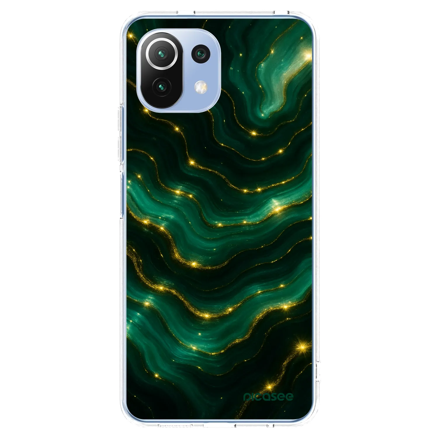 Picasee silikonowe przeźroczyste etui na Xiaomi 11 Lite 5G NE - Emerald