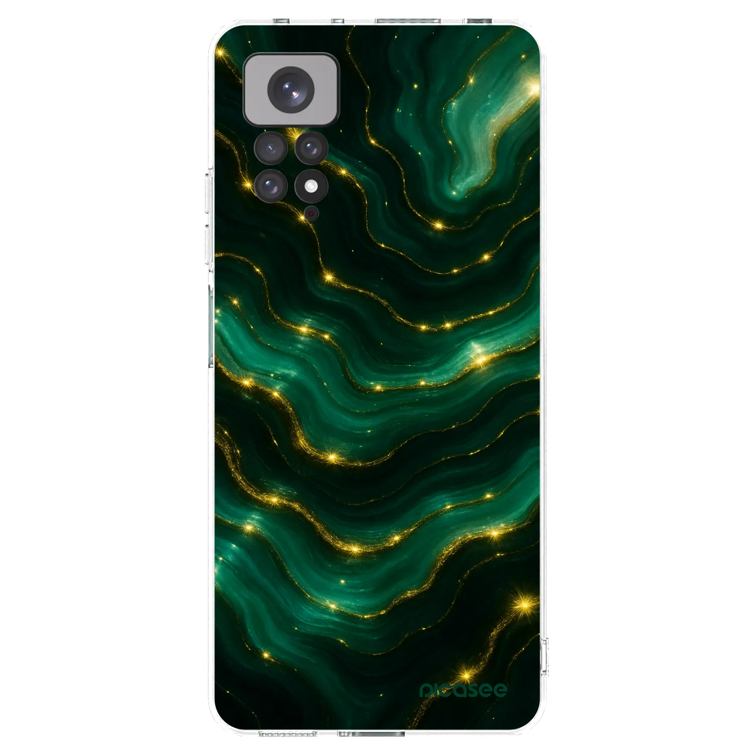 Picasee silikonowe przeźroczyste etui na Xiaomi Redmi Note 11S 4G - Emerald