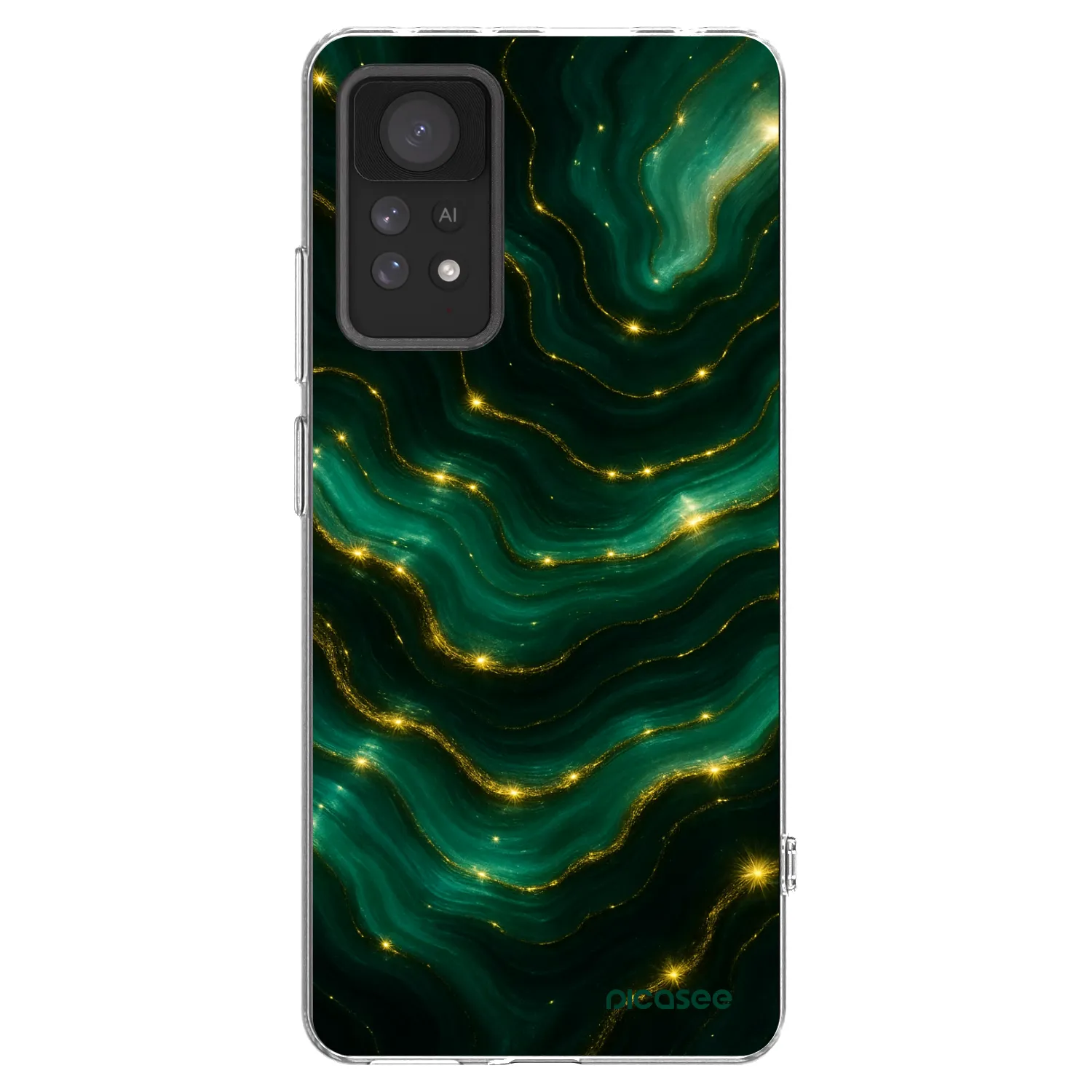 Picasee silikonowe przeźroczyste etui na Xiaomi Redmi Note 11 Pro 5G - Emerald